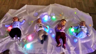  bebés con luces
